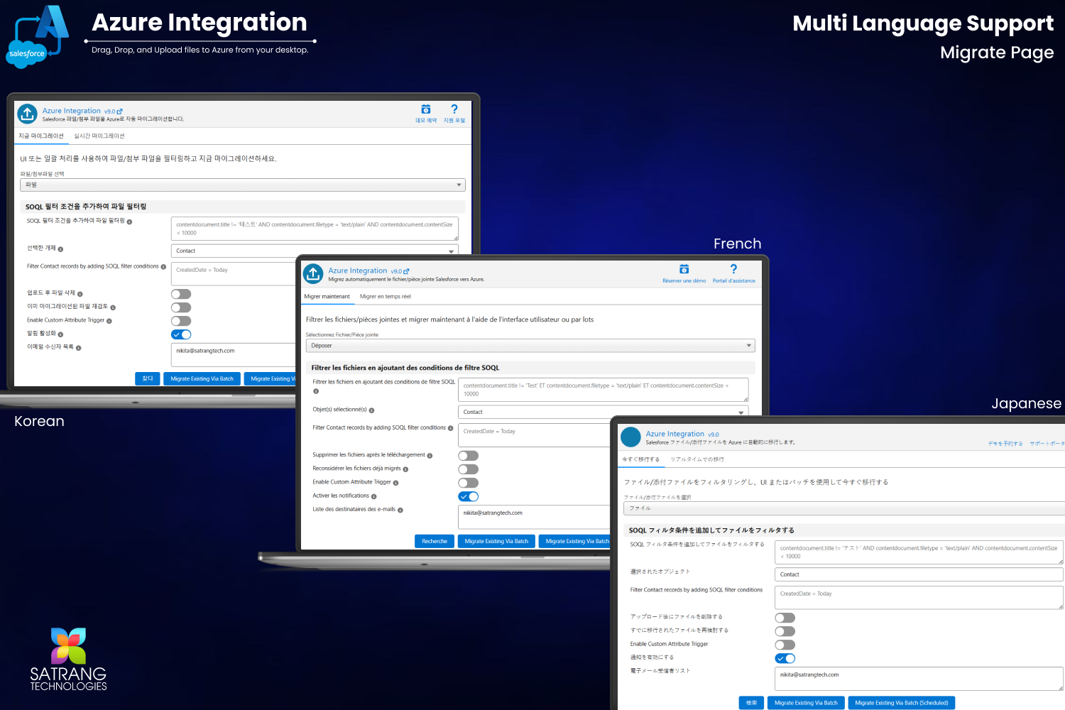 Multi-Language Migrate Page